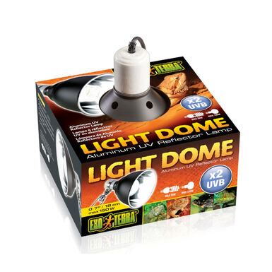 Exo Terra Light Dome Suporte de lâmpada em alumínio refletor de UV